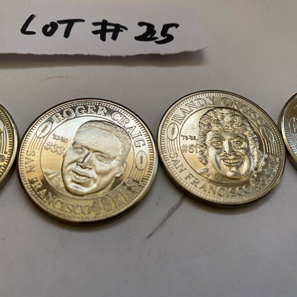 San Francisco 49ers then and now 1994-95 collectable coins 5 of 20 Lot #25 - Picture 4 of 9